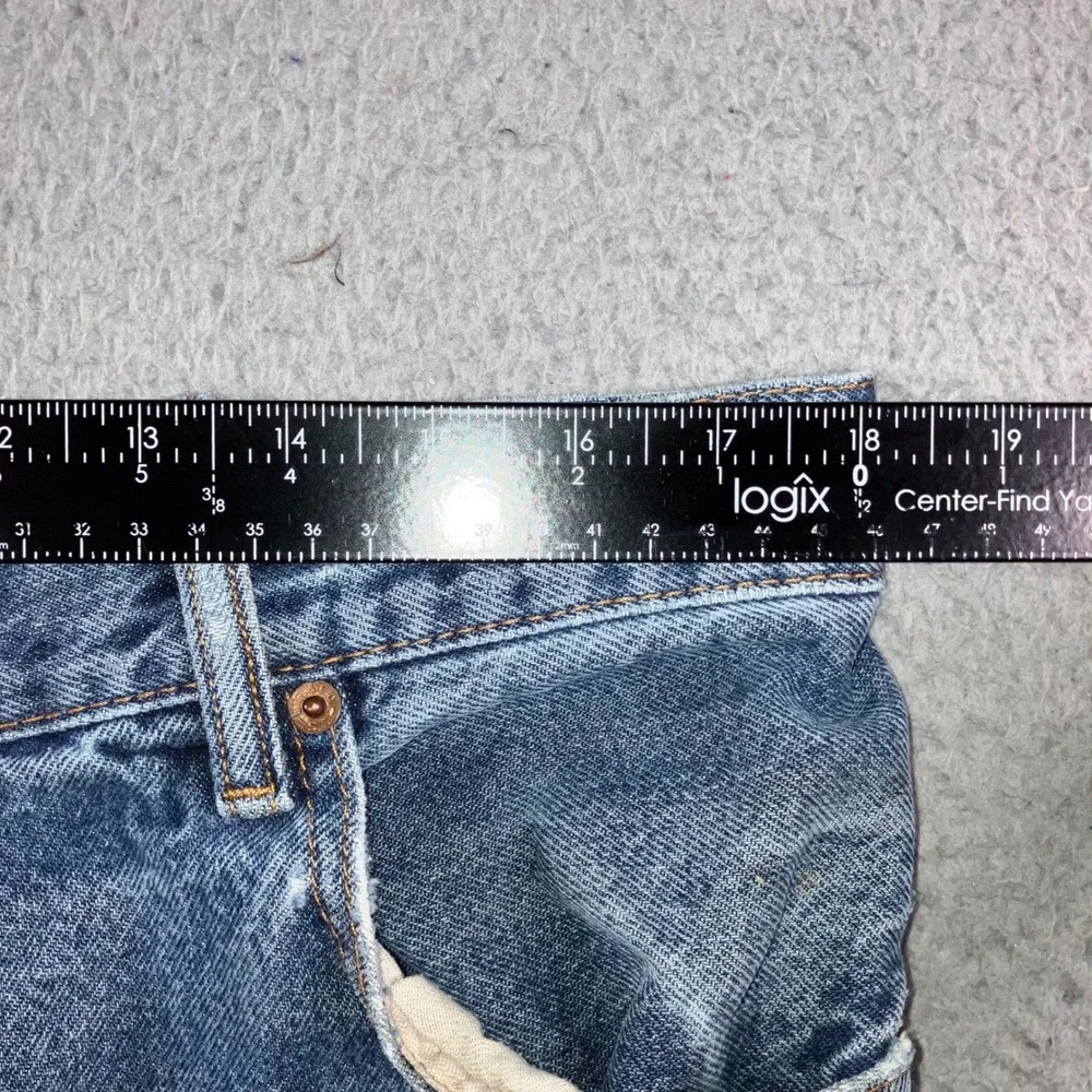 Vtg Levi's 517 Bootcut Jeans Mens 36x32 Blue Distressed Thrashed Punk Grunge Y2K
